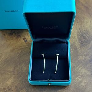 Tiffany T Bar Earrings in Gold